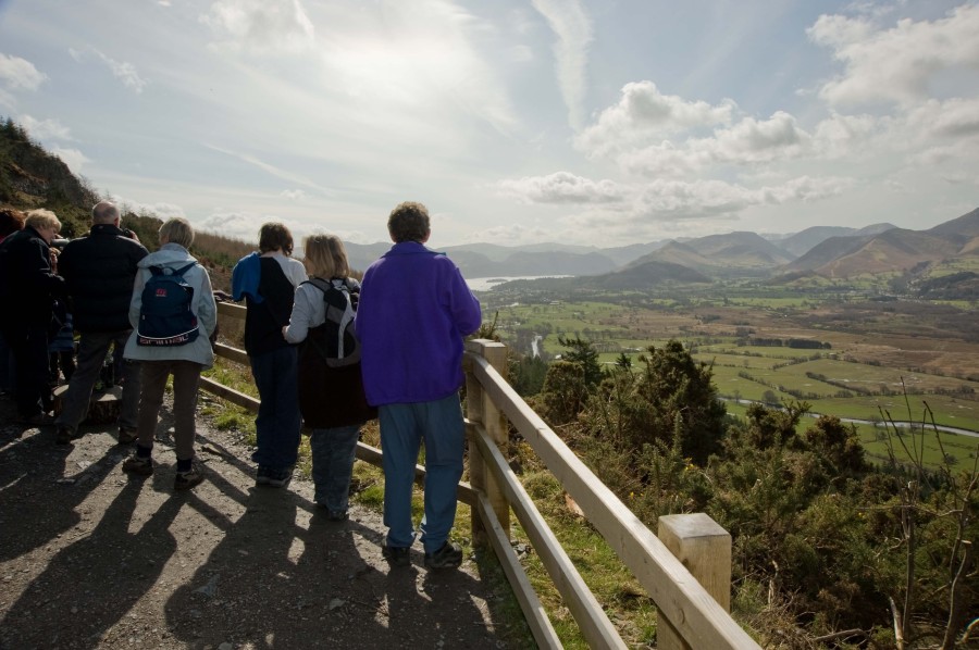 Looking out from the upper viewpoint.